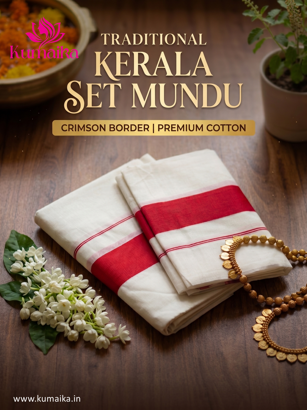 Kerala Kattikkara Set Mund (Mundum Neriyathum)