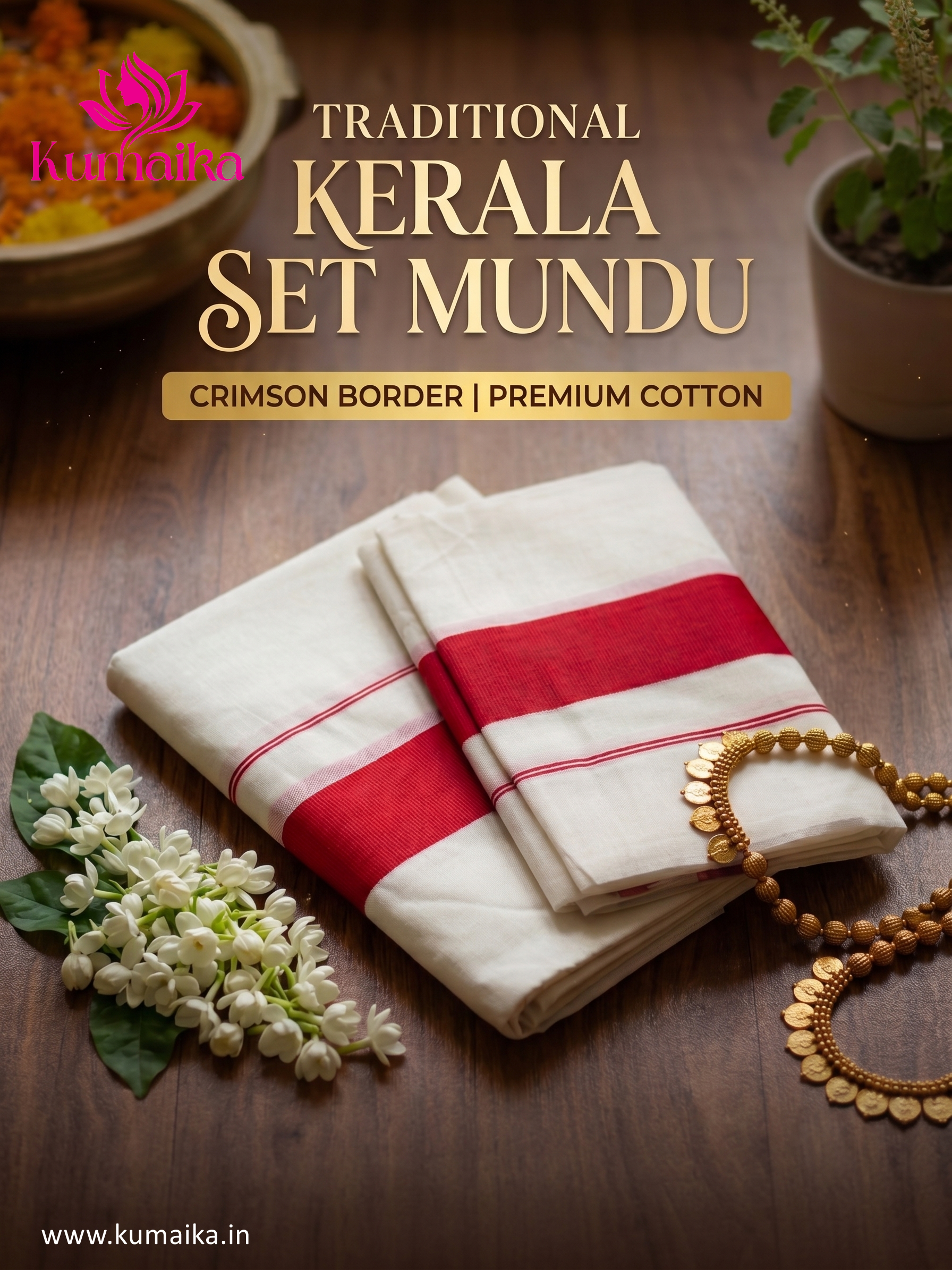 Kerala Kattikkara Set Mund (Mundum Neriyathum)