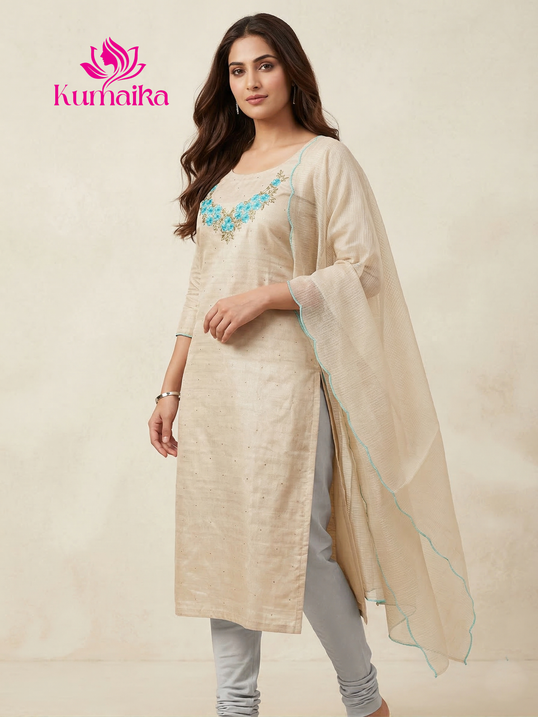 Semi Silk Churidar Material Set