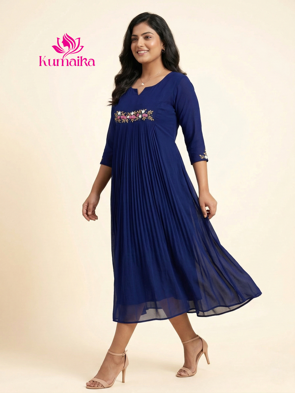 Stylish Handworked A-Line Kurti