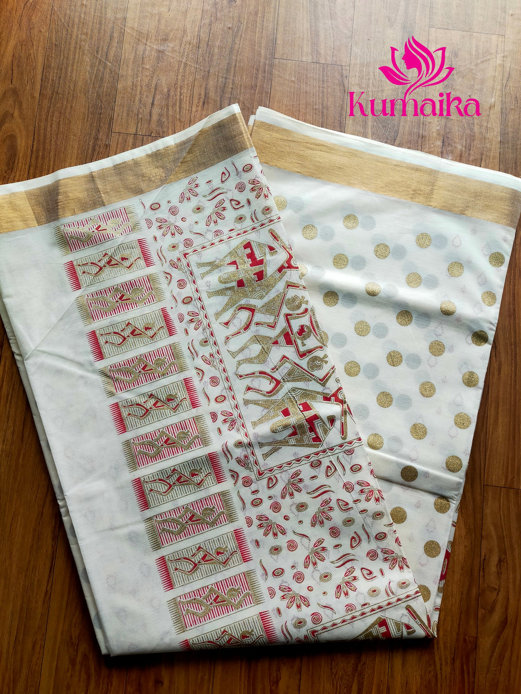 Traditional Kasavu Saree