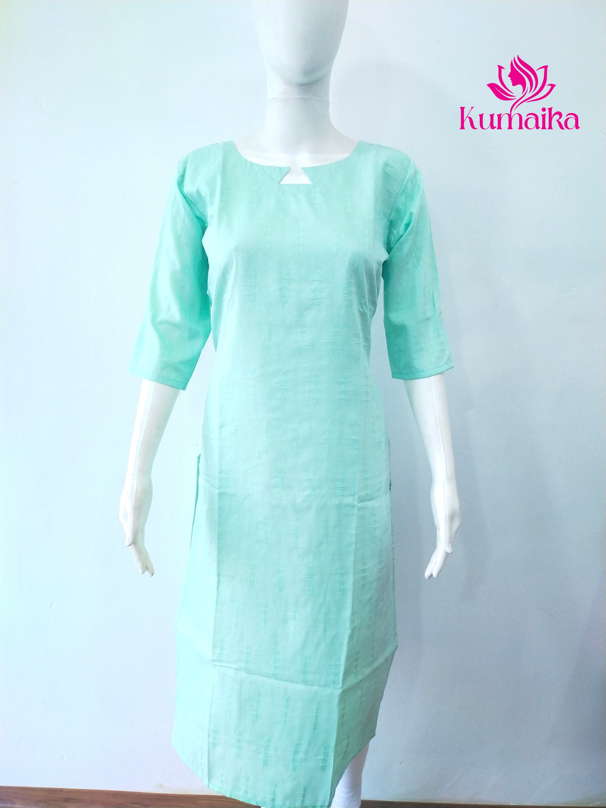 Mint Green Textured Kurta