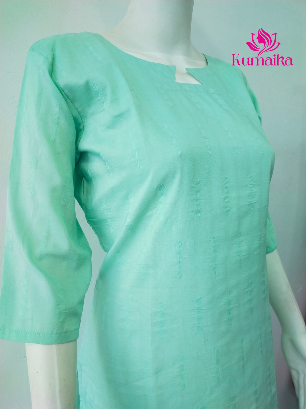 Mint Green Textured Kurta