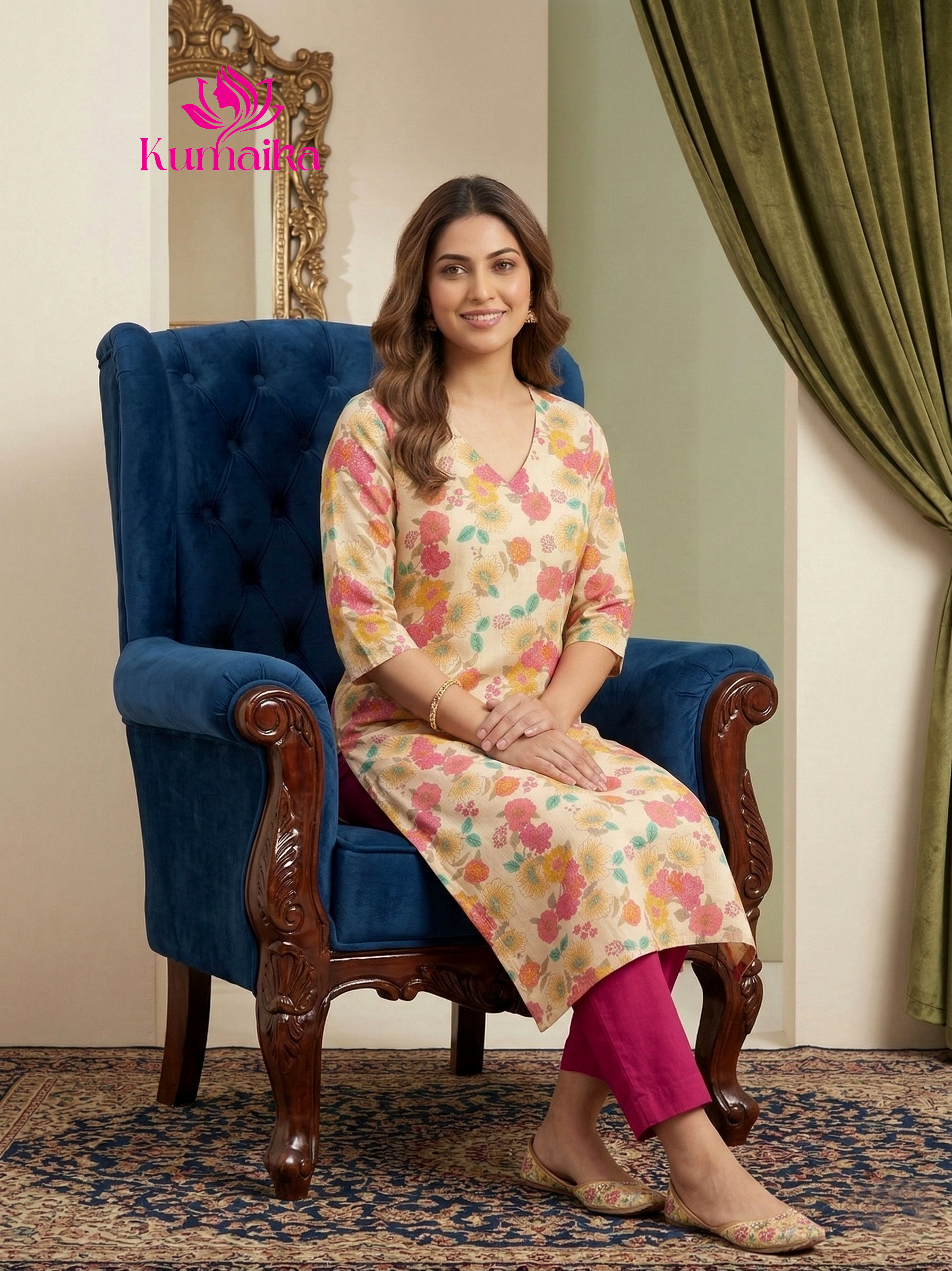 Stylish Casual Wear Floral Print Cord Set