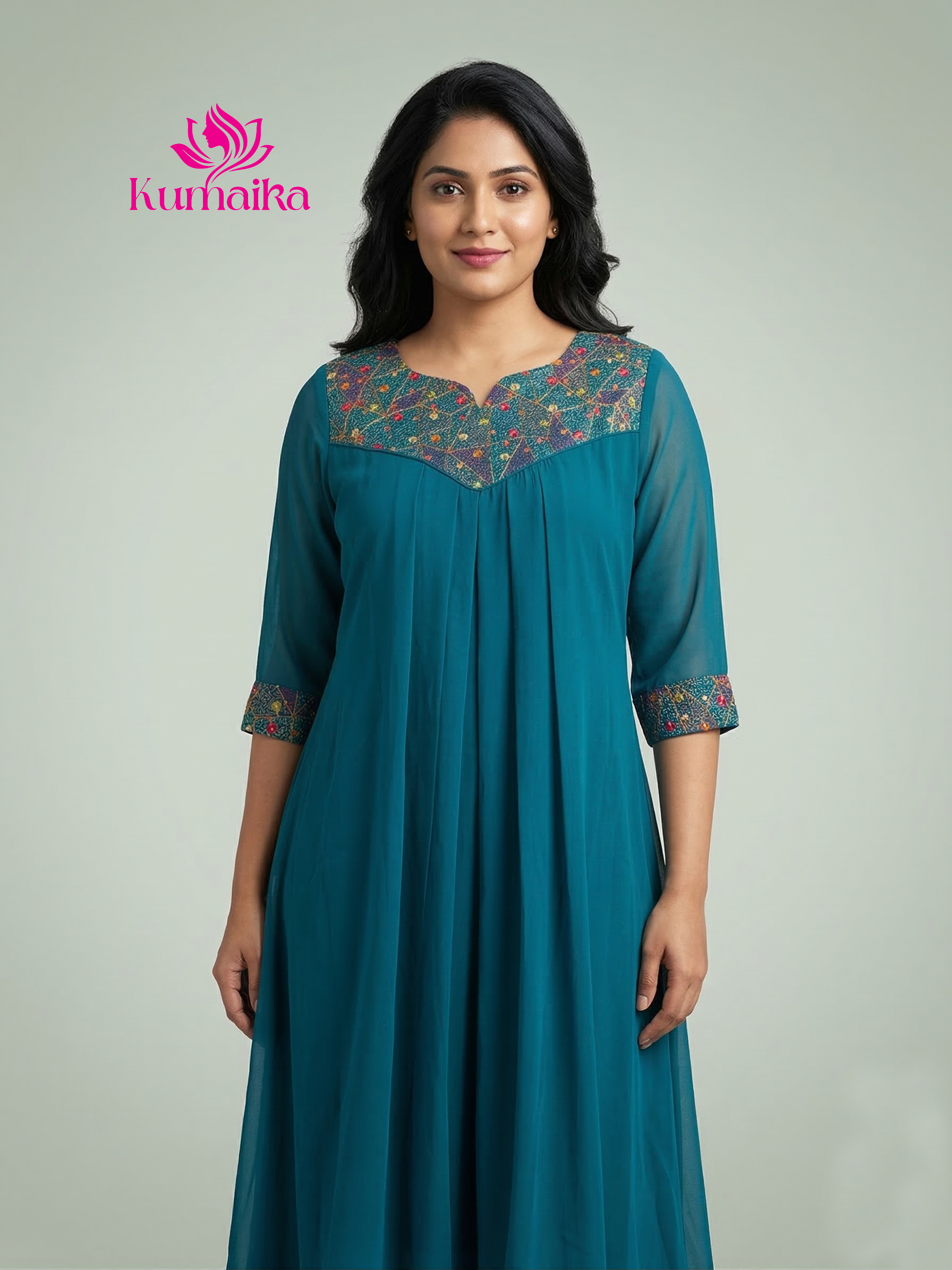Stylish Casual Wear Chiffon Kurti