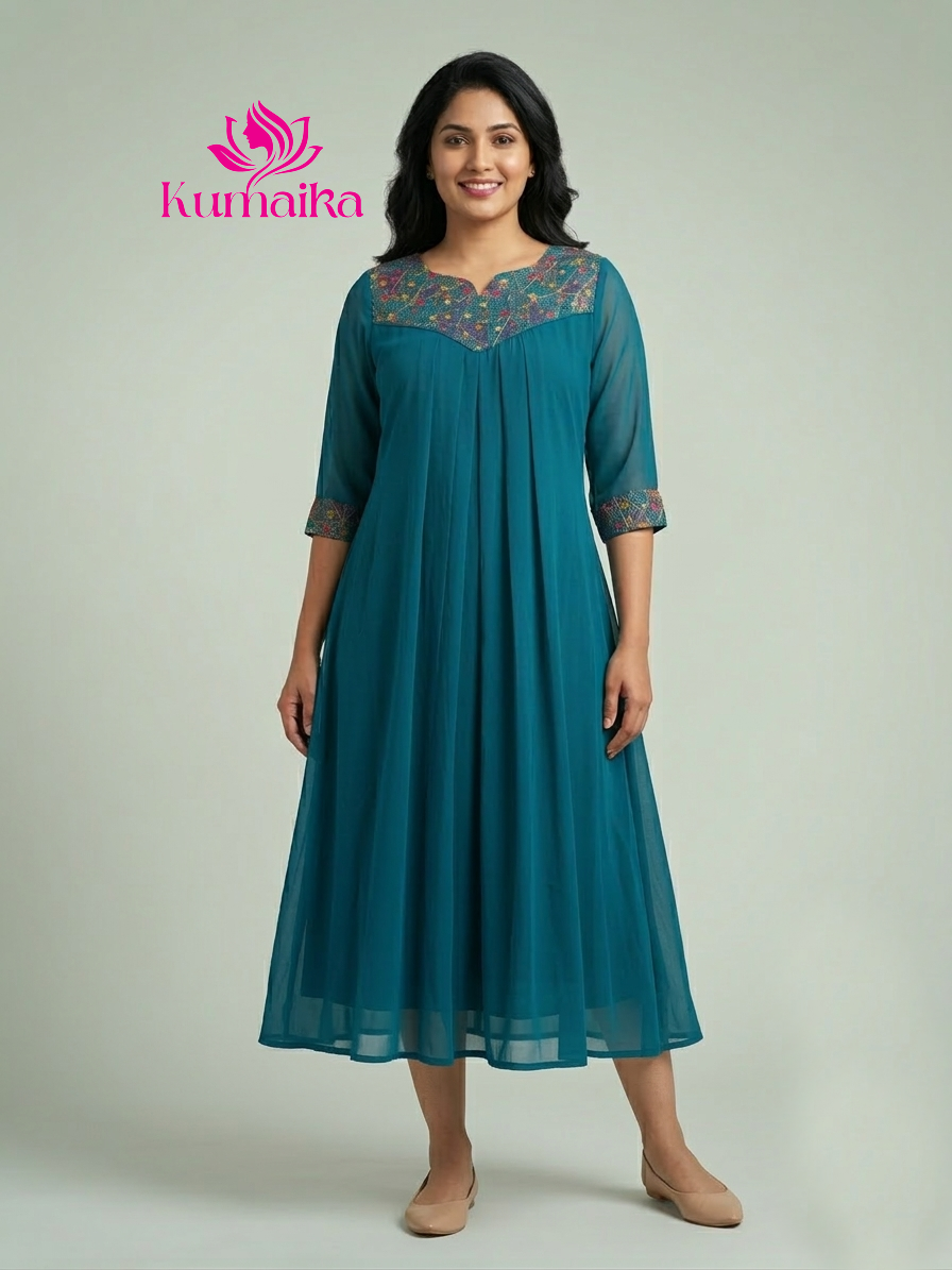 Stylish Casual Wear Chiffon Kurti
